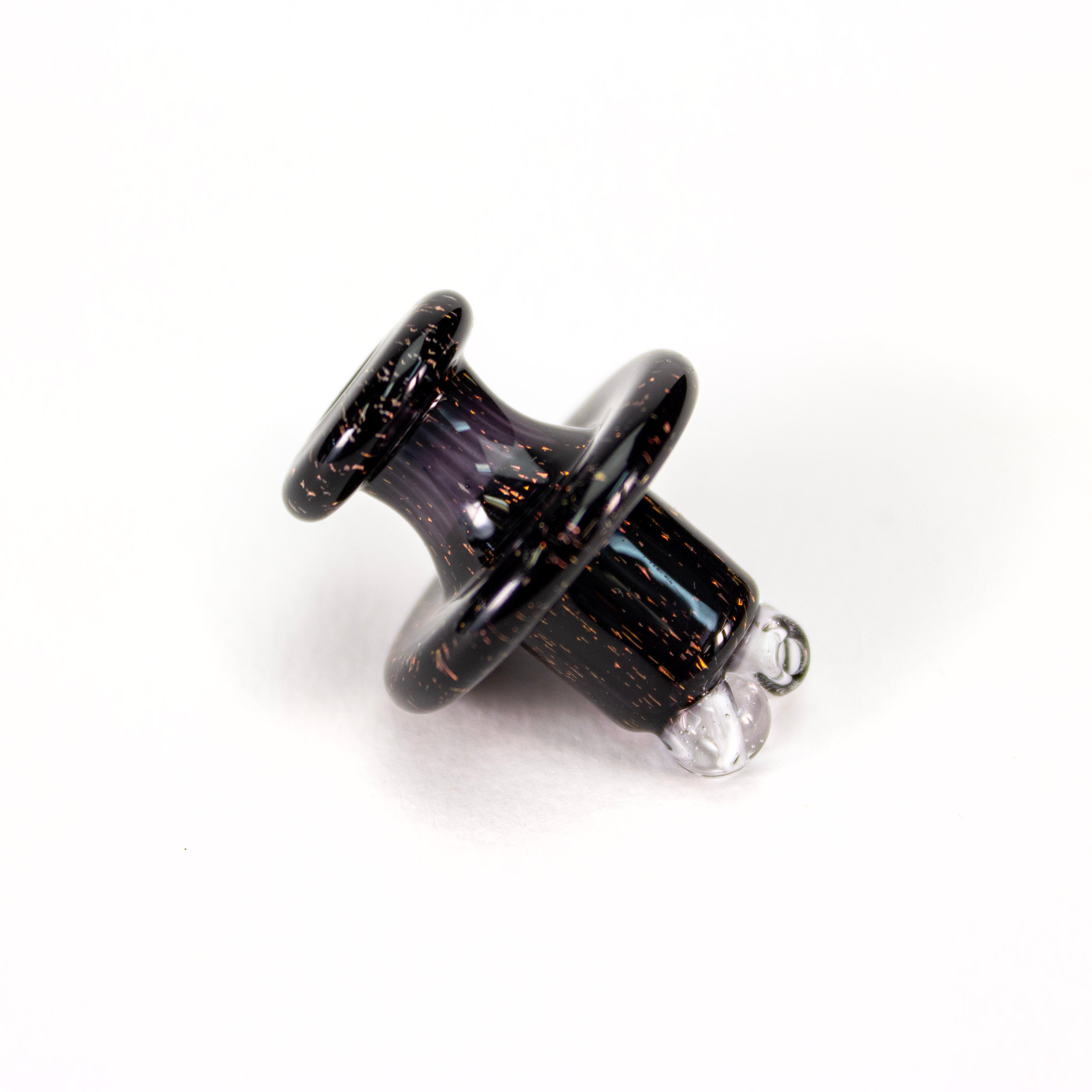 Sandalz Glass Black with Gold Dichro 3DXL Spinner Cap #SAN102 - Planet Caravan
